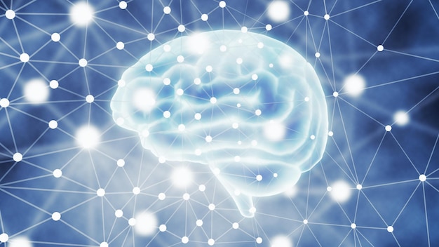 Activité électrique dans le réseau neuronal et les synapses du cerveau humain