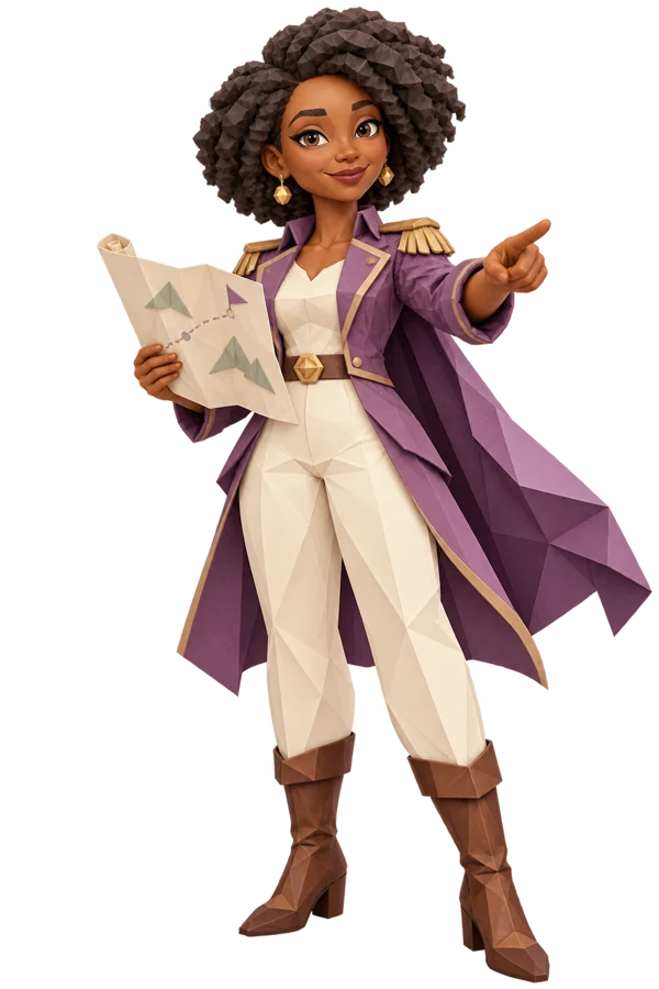 Papercraft ENTJ character from the Passion Psycho personality collection